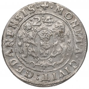 Sigismund III, 18 groschen 1624, Danzig - date overstriked