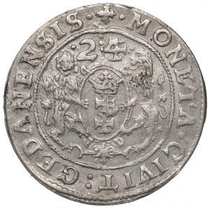 Sigismund III, 18 groschen 1624, Danzig - date overstriked