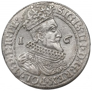 Sigismund III, 18 groschen 1624, Danzig - date overstriked