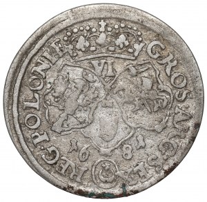 John III Sobieski, 6 groschen 1681, Bromberg