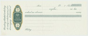 Official blank promissory note for 2,000 zlotys