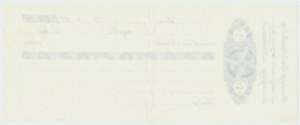 Official blank promissory note for 2,000 zlotys