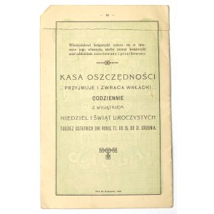 Książeczka wkładkowa Kasy Oszczędnościowej - Jasło