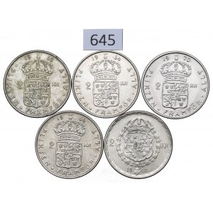 Sweden, Set of 2 crowns 1950-70