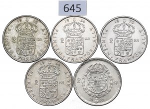 Sweden, Set of 2 crowns 1950-70
