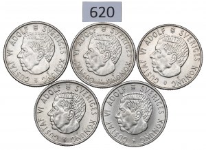 Sweden, Set of 2 Crowns 1953-63