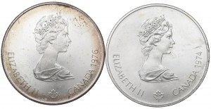 Canada, Lot of 5 dollars 1974-76
