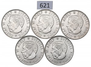 Szwecja, Zestaw 5 koron 1971