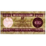 Pewex, Geschenkgutschein, 5 Cents 1979 - HA