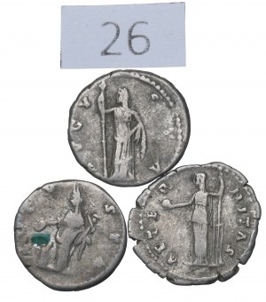 Roman Empire, Faustina Maior, Lot of denarii