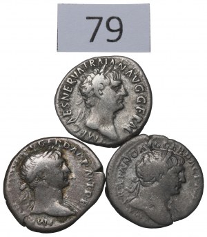 Roman Empire, Trajan, Lot of denarii