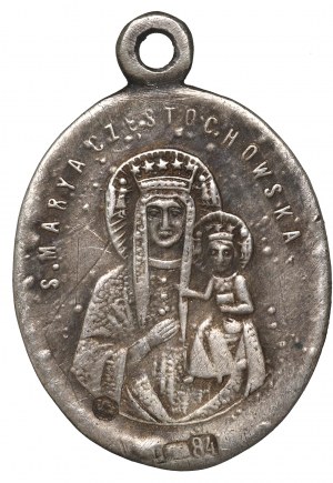 Russian partition, Scapular of Our Lady of Czestochowa - silver