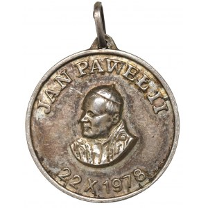 PRL, Medaillon Johannes Paul II 1978 Warmet Warschau