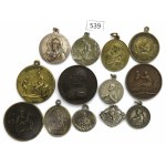 Set of religious medallions