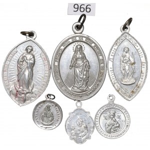 Set of religious medallions - including Polish