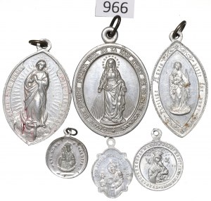 Set of religious medallions - including Polish