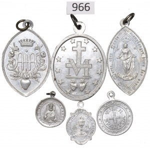 Set of religious medallions - including Polish