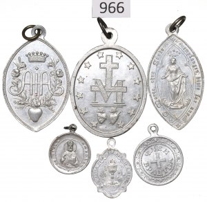 Set of religious medallions - including Polish