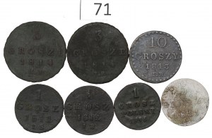 The Duchy of Warsaw and the Kingdom of Poland, Set of copper coins