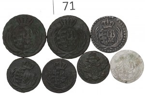 The Duchy of Warsaw and the Kingdom of Poland, Set of copper coins