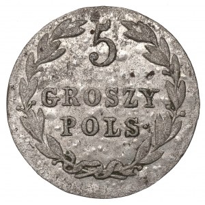 Kingdom of Poland, Nicholas I, 5 pennies 1823