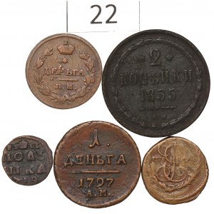 Russia, Lot ofcopper coins
