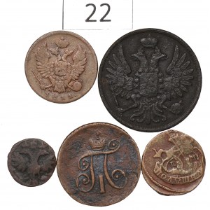 Russia, Lot ofcopper coins