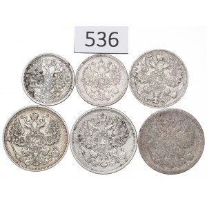 Russia, Lot 10-20 kopecks 1860-1914