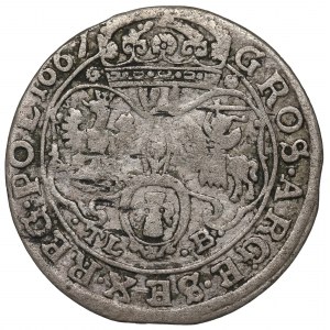 John II Casimir, 6 groschen 1667, Bromberg