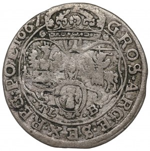 John II Casimir, 6 groschen 1667, Bromberg