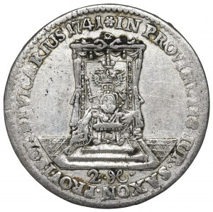 Germany, Saxony, Friedrich August II, 2 groschen 1741