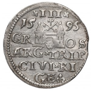 Sigismund III, 3 groschen 1595, Riga
