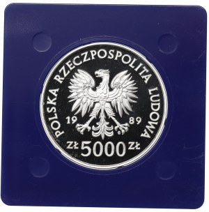 People's Republic of Poland, 5,000 zloty 1989 - Monuments of Toruń