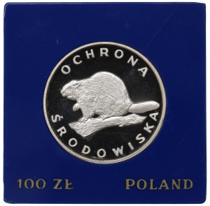 People's Republic of Poland, 100 zloty 1978 Environmental Protection - Beaver