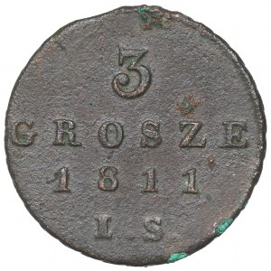 Duchy of Warsaw, 3 groschen 1811