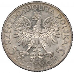 II Republic of Poland, 5 zloty 1933 Polonia