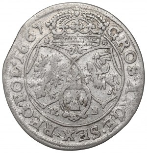 John II Casimir, 6 groschen 1667, Bromberg