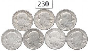 II RP, Set of 2 Gold 1932-34 Head of a Woman