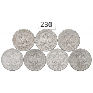 II RP, Zestaw 2 złote 1932-34 Głowa kobiety