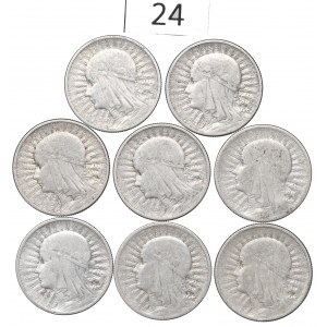 II RP, Set of 2 Gold 1932-34 Head of a Woman