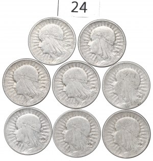 II RP, Set of 2 Gold 1932-34 Head of a Woman