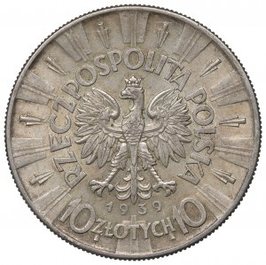 II Republic of Poland, 10 zloty 1939 Pilsudski