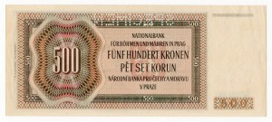 Bohemia and Moravia, 500 crowns 1942 - SPECIMEN