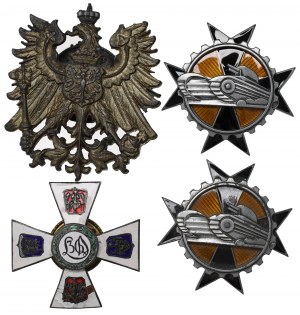Set of copies of badges and eagle