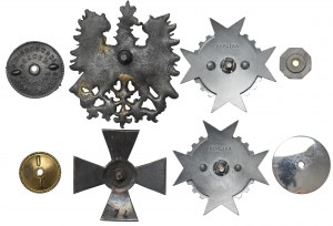 Set of copies of badges and eagle