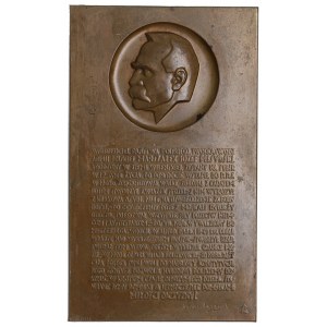 1931, Plakieta Józef Piłsudski - J. Aumiller