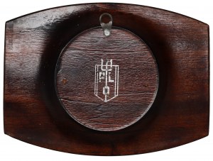 People's Republic of Poland, Polish Ocean Lines wall plaque - with an image from a pre-war coin