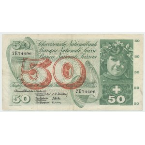 Switzerland, 50 Francs 1957