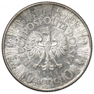 II Republic of Poland, 10 zloty 1939 Pilsudski