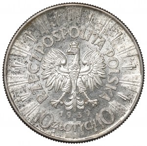 II Republic of Poland, 10 zloty 1939 Pilsudski
